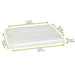 Coperchio in PET trasparente "BioNChic" - 39,2 cm x 29,5 cm x 3,3 cm - Compatibile con 210BCHIC4040, 210BCHIC4040F - 50 unità - dimensions