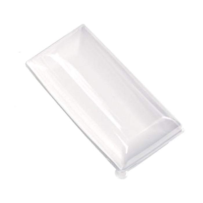 Coperchio in PET trasparente "BioNChic" - 18 cm x 9 cm x 3 cm - Compatibile con 210BCHIC90180, 210BCHIC90180F - 100 unità