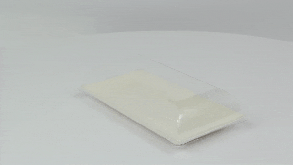 Coperchio in PET trasparente "BioNChic" - 18 cm x 9 cm x 3 cm - Compatibile con 210BCHIC90180, 210BCHIC90180F - 100 unità