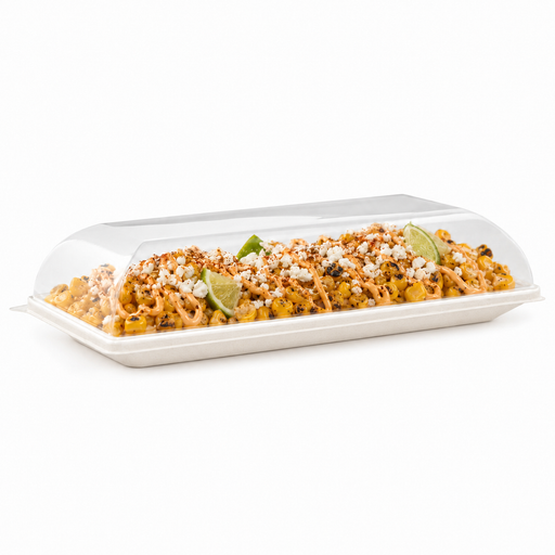 Coperchio in PET trasparente "BioNChic" - 18 cm x 9 cm x 3 cm - Compatibile con 210BCHIC90180, 210BCHIC90180F - 100 unità