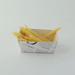 Vaschetta in cartone bianco con decoro "Giornale" - 250 ml - 9 cm x 5,5 cm x 4 cm - 1000 unità