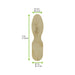Cucchiaino da gelato in legno - 7,7 cm - 10000 unità - dimensions