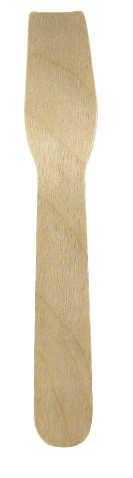 Cucchiaino da gelato in legno con imballo in carta kraft - 9,5 cm - 3000 unità