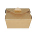 Contenitore per pasti in cartone kraft laminato - 750 ml - 13 cm x 10,5 cm x 6,5 cm - 450 unità