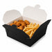 Contenitore per pasti in cartone nero - 1450 ml - 21,5 cm x 16 cm x 5 cm - 200 unità