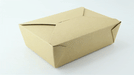 Contenitore per pasti in cartone kraft laminato - 2000 ml - 21,6 cm x 16 cm x 6,5 cm - 200 unità