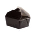 Contenitore per pasti in cartone nero - 2000 ml - 21,5 cm x 16 cm x 6,5 cm - 200 unità