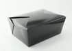 Contenitore per pasti in cartone nero - 3000 ml - 21,5 cm x 16 cm x 9 cm - 160 unità