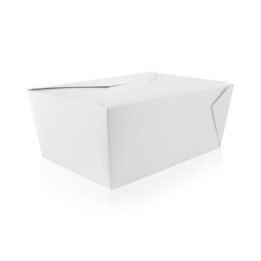 Contenitore per pasti in cartone bianco - 3000 ml - 21,5 cm x 16 cm x 9 cm - 160 unità