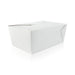 Contenitore per pasti in cartone bianco - 3000 ml - 21,5 cm x 16 cm x 9 cm - 160 unità