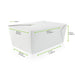 Contenitore per pasti in cartone bianco - 3000 ml - 21,5 cm x 16 cm x 9 cm - 160 unità - dimensions
