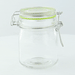 Mini vasetto in vetro con guarnizione in silicone nera - 150 ml - Ø 6,6 cm - H 9,1 cm - 24 unità