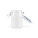 Mini vasetto in vetro con guarnizione in silicone blu scuro - 200 ml - Ø 6,9 cm - H 11,4 cm - 24 unità