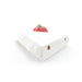 Scatola triangolare in cartone bianco per trancio di pizza con coperchio incernierato - 23,5 cm x 22,9 cm x 4,5 cm - 400 unità
