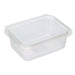 Vaschetta rettangolare trasparente in PLA con coperchio incernierato - 1000 ml - 18,8 cm x 14,3 cm x 6,7 cm - 400 unità
