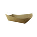 Vaschetta a barchetta in cartone kraft marrone antigrasso con PE - 1200 ml - 24,5 cm x 16,5 cm x 5 cm - 500 unità