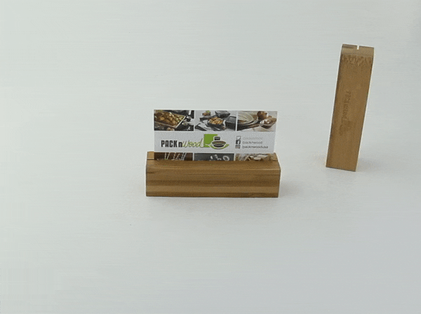 Portamenù in bambù - 10 cm x 2,5 cm x 2,5 cm - 100 unità