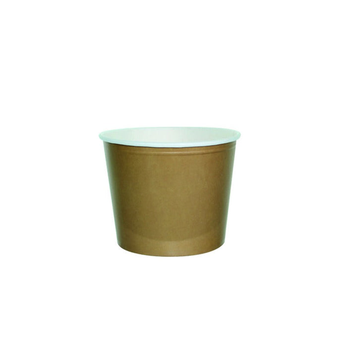 Bucket gigante in cartone kraft - 3990 ml - Ø 21,6 cm - H 16,6 cm - 100 unità