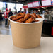 Bucket gigante in cartone kraft - 2700 ml - Ø 18,5 cm - H 14,5 cm - 216 unità