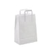 Shopper in carta kraft bianca - 26 cm x 17 cm x 28 cm - 250 unità