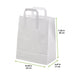 Shopper in carta kraft bianca - 26 cm x 17 cm x 28 cm - 250 unità - dimensions