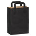Shopper in carta kraft nera - 17,5 cm x 9 cm x 23 cm - 500 unità