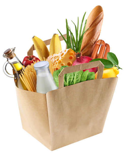 Shopper in carta kraft marrone - 26 cm x 14 cm x 32 cm - 250 unità