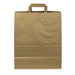 Shopper a doppia parete in carta kraft marrone - 32 cm x 17 cm x 38 cm - 250 unità