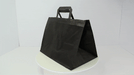 Shopper in carta kraft nera - 32 cm x 22 cm x 24 cm - 250 unità