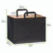 Shopper in carta kraft nera - 32 cm x 22 cm x 24 cm - 250 unità - dimensions
