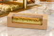 Scatola in cartone con finestra in PET per éclair o macarons - 15 cm x 6 cm x 5 cm - 250 unità