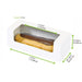 Scatola in cartone con finestra per éclair o macarons - 15 cm x 6 cm x 5 cm - 250 unità - dimensions