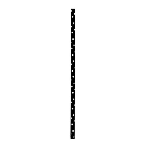 Cannuccia in carta a pois nera - Ø 0,6 cm - H 19,7 cm - 3000 unità