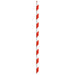 Cannuccia in carta rossa/bianca imbustata singolarmente - Ø 0,6 cm - H 19,7 cm - 3000 unità