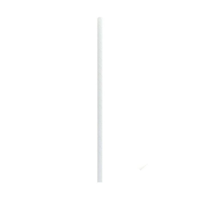Cannuccia in carta bianca imbustata singolarmente - Ø 0,6 cm - H 19,7 cm - 3000 unità