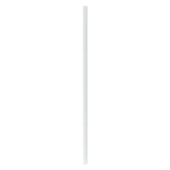 Cannuccia in carta bianca imbustata singolarmente - Ø 0,6 cm - H 26 cm - 3000 unità