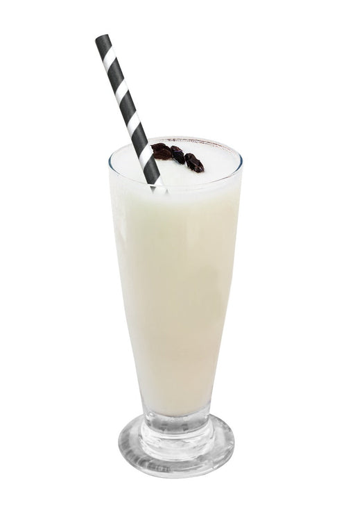 Cannuccia per smoothie in carta nera/bianca - Ø 0,8 cm - H 19,7 cm - 3000 unità