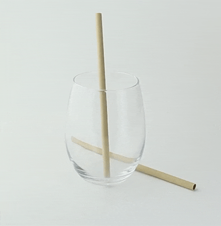 Cannuccia per smoothie in carta kraft - Ø 0,8 cm - H 19,7 cm - 3000 unità