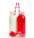 Cannuccia per smoothie in carta rossa/bianca - Ø 0,8 cm - H 19,7 cm - 3000 unità