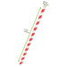 Cannuccia per smoothie in carta rossa/bianca - Ø 0,8 cm - H 19,7 cm - 3000 unità - dimensions