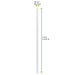 Cannuccia per smoothie in carta bianca - Ø 0,8 cm - H 19,7 cm - 3000 unità - dimensions