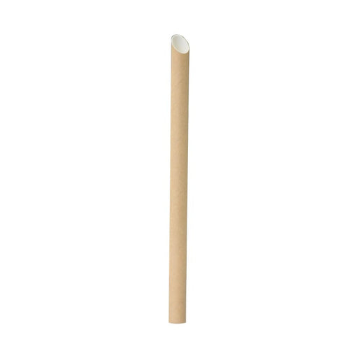 Cannuccia a punta in kraft per Bubble tea - Ø 1,2 cm - H 20 cm - 3000 unità