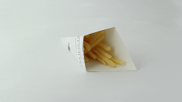 Cono in cartone con decoro Giornale - 250 ml - 16 cm x 13 cm - 1000 unità