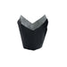 Pirottino da forno tulipano in carta nera antigrasso - Ø base 6 cm - H 9 cm - 1200 unità