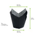 Pirottino da forno tulipano in carta nera antigrasso - Ø base 6 cm - H 9 cm - 1200 unità - dimensions