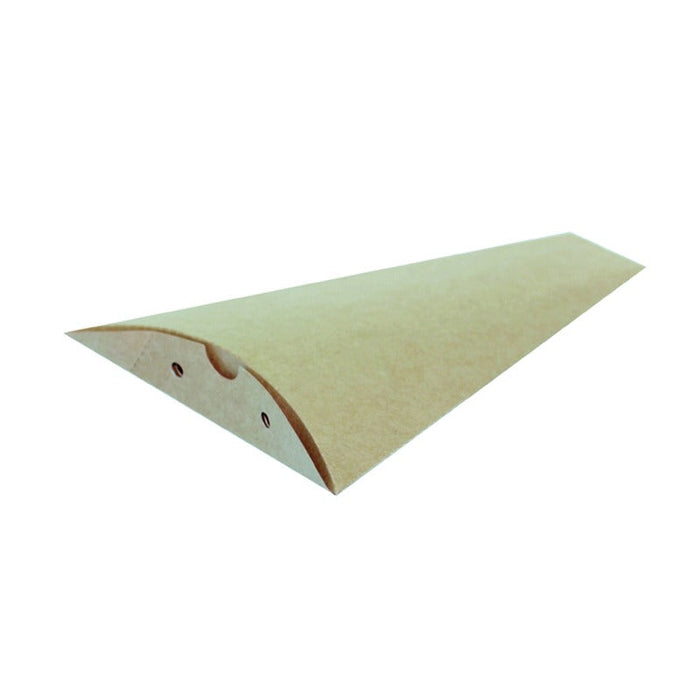 Scatola per crêpe triangolare in cartone kraft - 12 cm x 16 cm - 600 unità