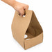 Portabicchieri in kraft + porta cannucce - 2 scomparti - 25,4 cm x 15,2 cm x 22,8 cm - 200 unità