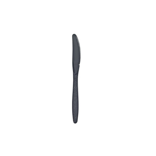Coltello in plastica PS nera "Majesty" - 19,2 cm - 1000 unità