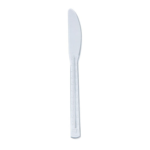 Coltello in plastica PS trasparente «Firstclass» - 19,2 cm - 500 unità
