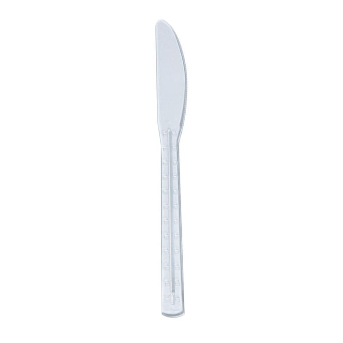 Coltello in plastica PS trasparente «Firstclass» - 19,2 cm - 500 unità
